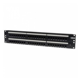 Tripp Lite Panel de Conexiones Cat5-5e, 48 Puertos RJ-45, para Rack 2U, Negro