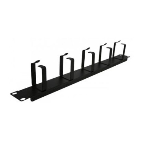 Enson Organizador Horizontal de Cables 19, 1U, Negro