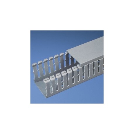 Panduit Canaleta Tipo F, 57.2mm x 2 Metros, Gris