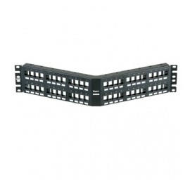 Panduit Panel de Parcheo Angular 48 Puertos, Negro