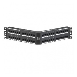 Panduit Panel de Parcheo Cat6, RJ-45, 48 Puertos, Negro