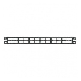 Panduit Panel de Parcheo Modular de Alta Densidad con 48 Puertos para Montar en Rack, 1U, Negro