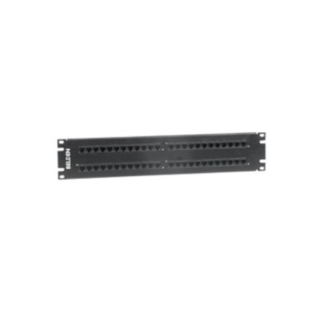 Belden Panel de Parcheo Cat5e, 2U, 48 Puertos, Negro