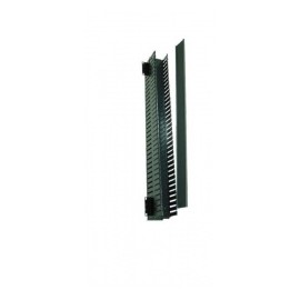 North System Organizador de Cables Doble Vertical, hasta 6000kg, Negro