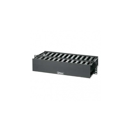 Panduit Organizador Horizontal de Cable Doble para Rack de 19, 2U, Negro